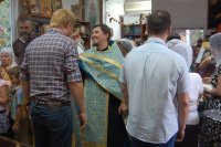 В Благовещенском приходе встретили праздник Успения Пресвятой Богородицы