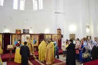 13 сентября 2015 года  служащие и прихожане Благовещенского греческого храма поздравили настоятеля протоиерея Геннадия Макаренко с Днем Ангела
