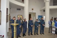 Молебен с сотрудниками пожаро-спасательных частей в день празднования в честь иконы Божией Матери "Неопалимая Купина"