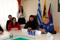 Клирик Благовещенского греческого храма принял участие во встрече российского космонавта греческого происхождения