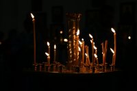 29 августа 2018 года, в вечернее время, как это и принято в монастырях, на Афоне и в Гефсимании, в Благовещенском греческом храме состоялось Всенощное Бдение с Чином Погребения Божией Матери.